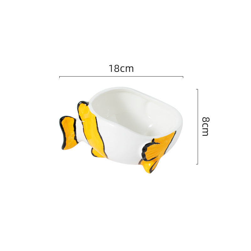 Cervical Spine Protecting Ceramic Cat Bowl