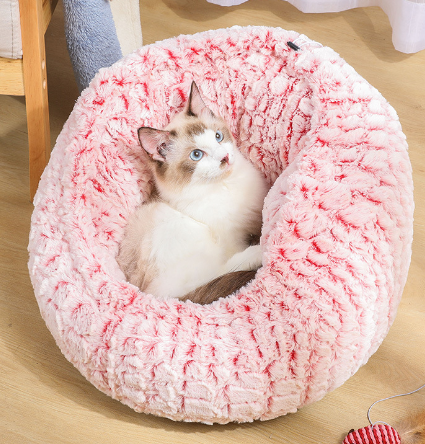 Universal Cat House for Small Dogs and Cats, Plush Bed