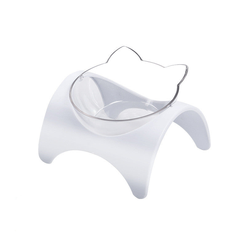 Cat Ear Double Bowl with Automatic Water Dispenser