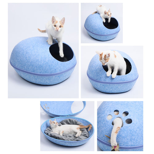 Pet House, Semi-Closed Washable Cat and Dog Bed