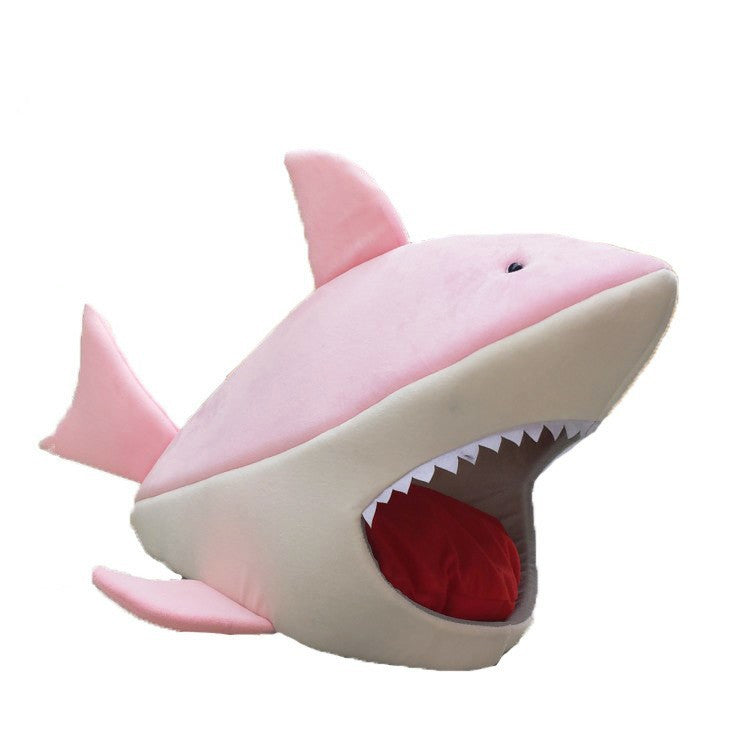 Shark-Shaped Pet Kennel for Cats and Dogs