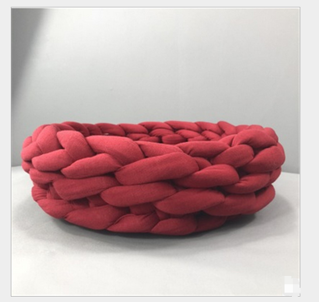 Handwoven Cotton Pet Bed for Dogs and Cats