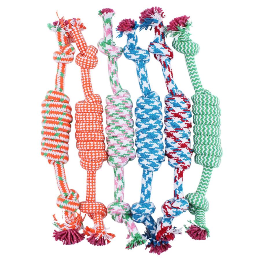 Pet Cotton Rope Chew Toy for Dental Care