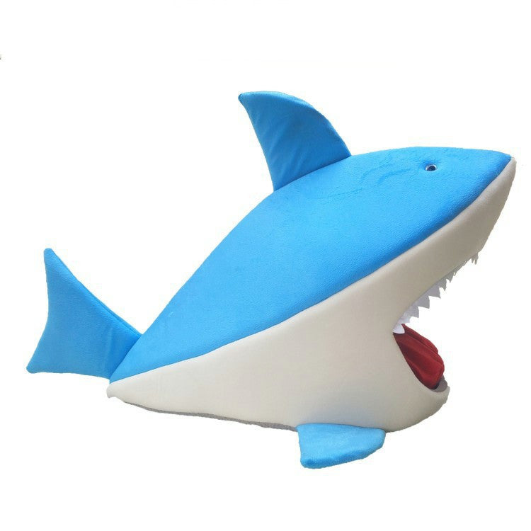 Shark-Shaped Pet Kennel for Cats and Dogs