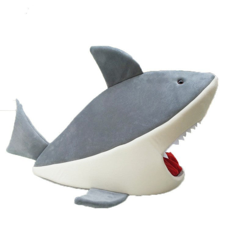 Shark-Shaped Pet Kennel for Cats and Dogs