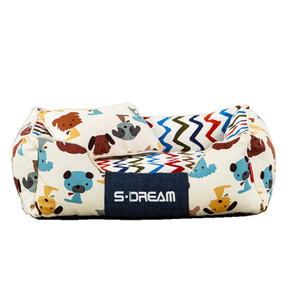 Large Removable and Washable Dog Cat Bed Mat