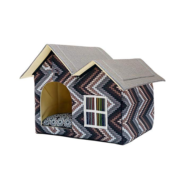 Double Top Pet House for Cats and Dogs