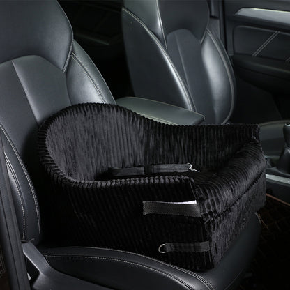 Portable Pet Car Seat with Storage for Dogs