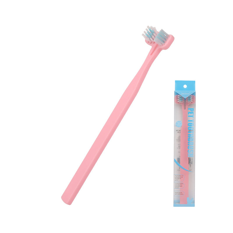 Double-Headed Pet Toothbrush for Dogs and Cats