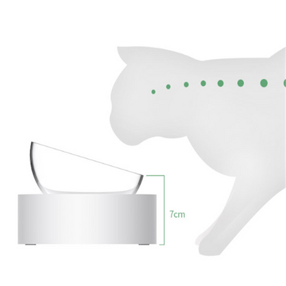 Adjustable Cat Bowl with Dual Bowls for Feeding