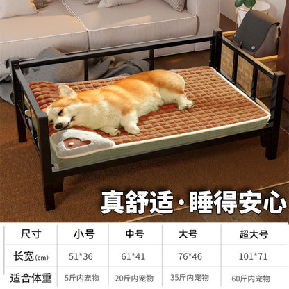 Pet Mat for Dogs and Cats, Removable Washable Bed