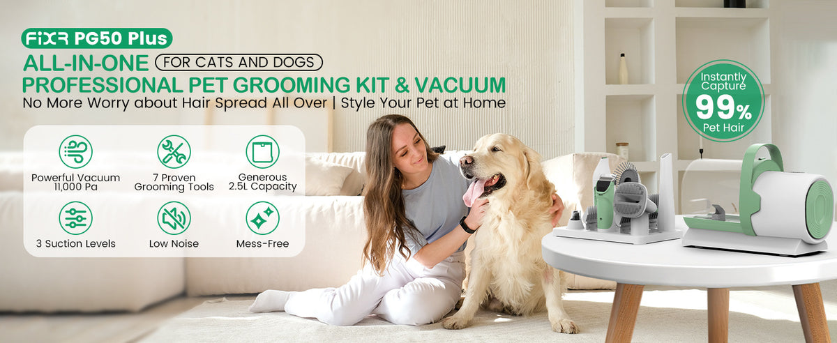 Pet Hair Remover Vacuum Grooming Machine