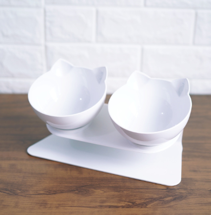 Creative Non-Slip Double Cat Bowl for Food and Water