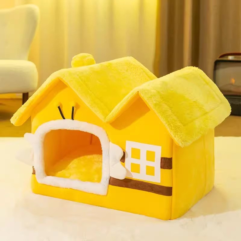 Warm House for Small Dogs and Cats, Removable Pet Bed