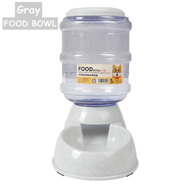 3.8L Gravity Pet Food Feeder & Water Dispenser Bowl