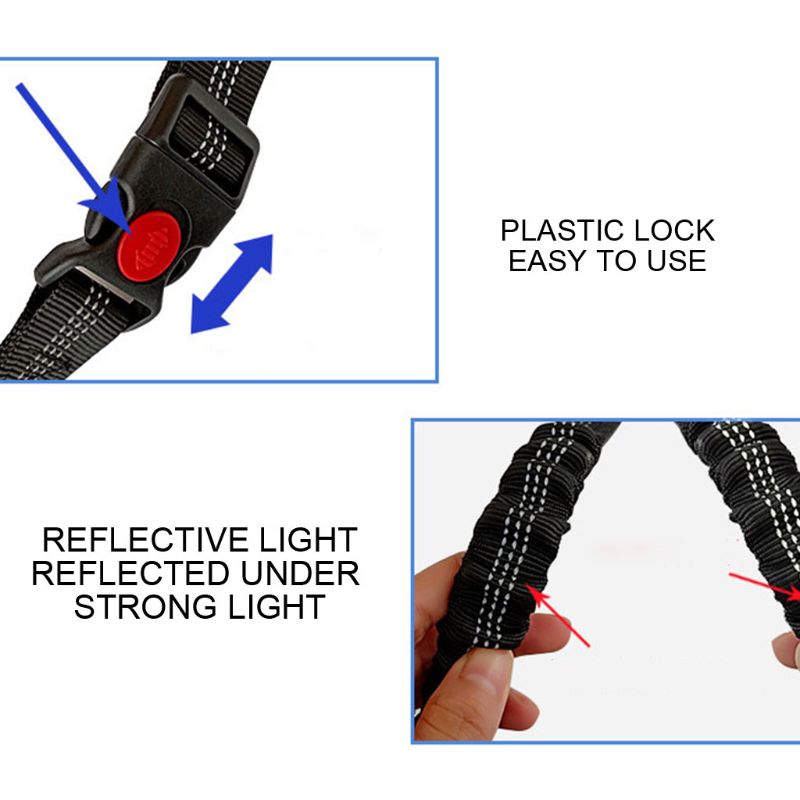 Adjustable Elastic Pet Car Safety Seat Belt Leash