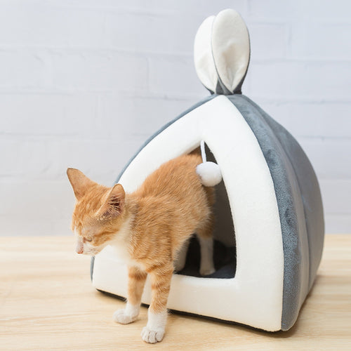 Universal Cat Bed for All Seasons, Enclosed Design
