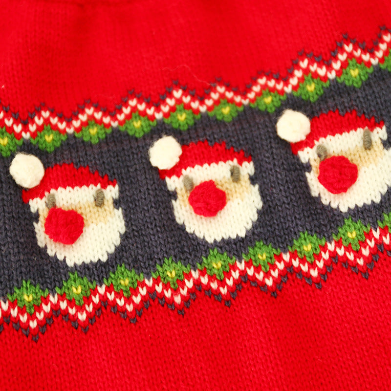 Red Sweater for Dogs and Cats - Festive Holiday Outfit
