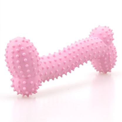Dog TPR Milk Flavor Prickly Bone Teething Toy