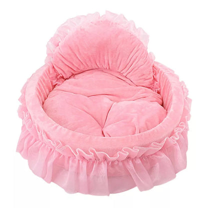 Lace Pet Bed for Dogs and Cats, Washable Design