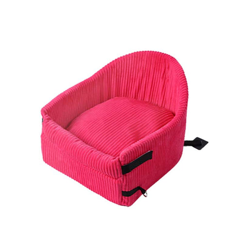Portable Pet Car Seat with Storage for Dogs