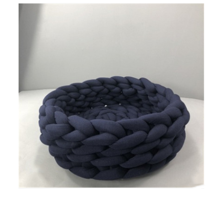 Handwoven Cotton Pet Bed for Dogs and Cats
