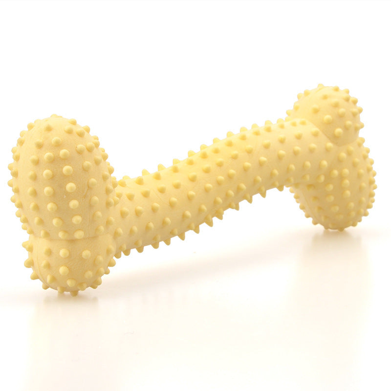 Dog TPR Milk Flavor Prickly Bone Teething Toy