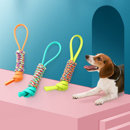 Resistant TPR Dog Chewing Toy for Teeth Cleaning