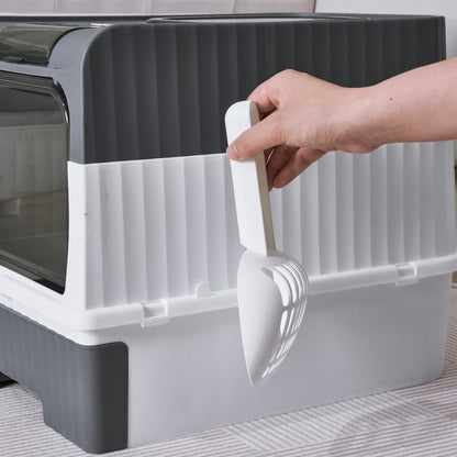 Large Closed Cat Litter Box with Anti-Splash Design