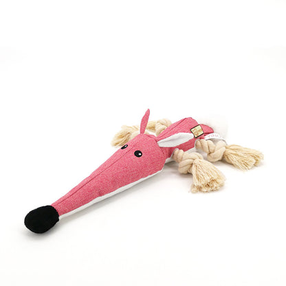Cotton Rope Knot Dog Chew Toy for Molar Health
