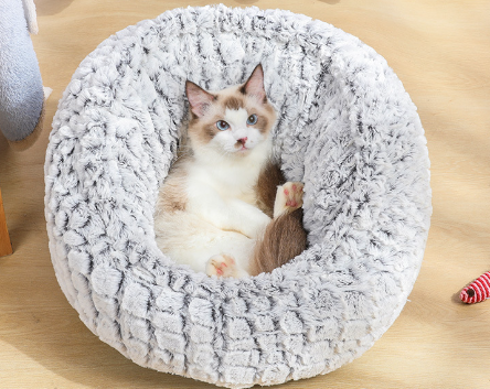 Universal Cat House for Small Dogs and Cats, Plush Bed