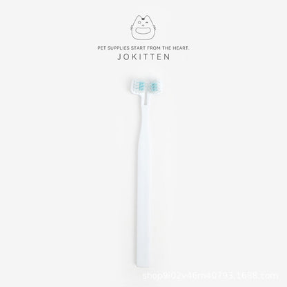 Double-Headed Pet Toothbrush for Dogs and Cats