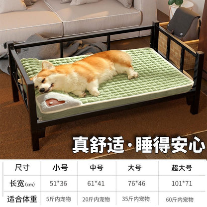 Pet Mat for Dogs and Cats, Removable Washable Bed