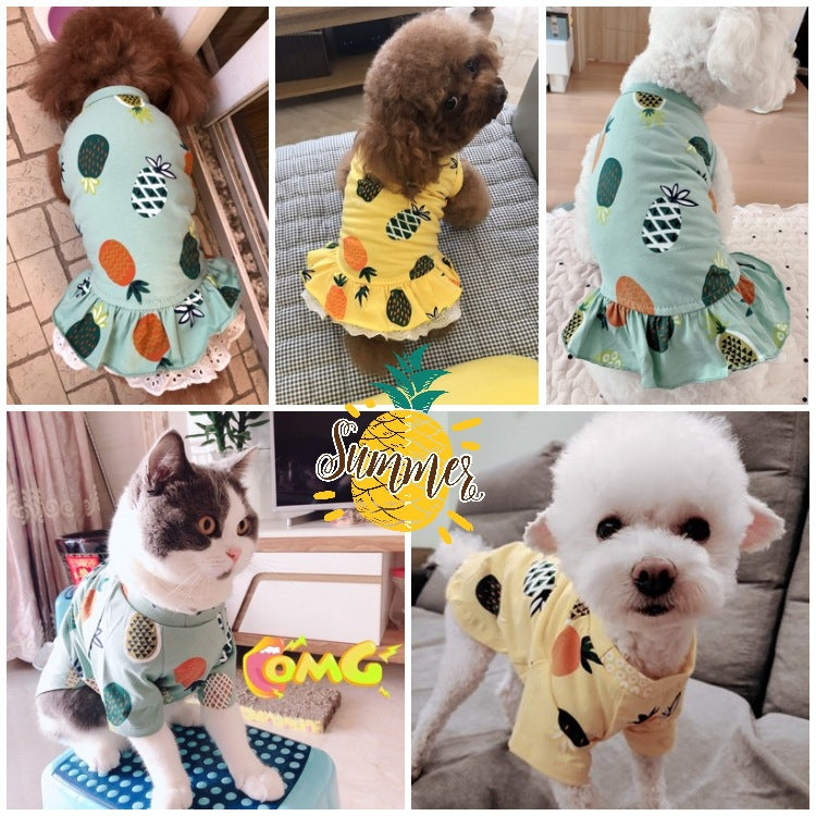 Summer Thin Pet Skirt for Small Dogs and Cats