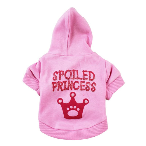 Pink Princess Hooded Outfit for Cats and Dogs