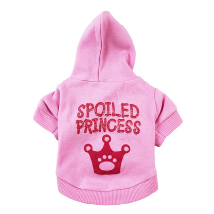 Pink Princess Hooded Outfit for Cats and Dogs