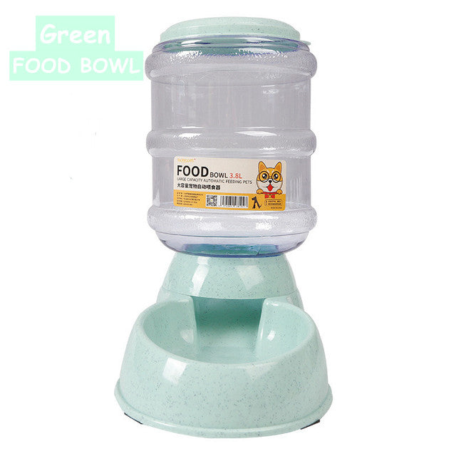 3.8L Gravity Pet Food Feeder & Water Dispenser Bowl
